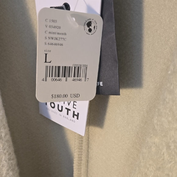 Native Youth Free People Light mint green Trench Coat - Picture 9 of 11